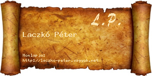 Laczkó Péter névjegykártya